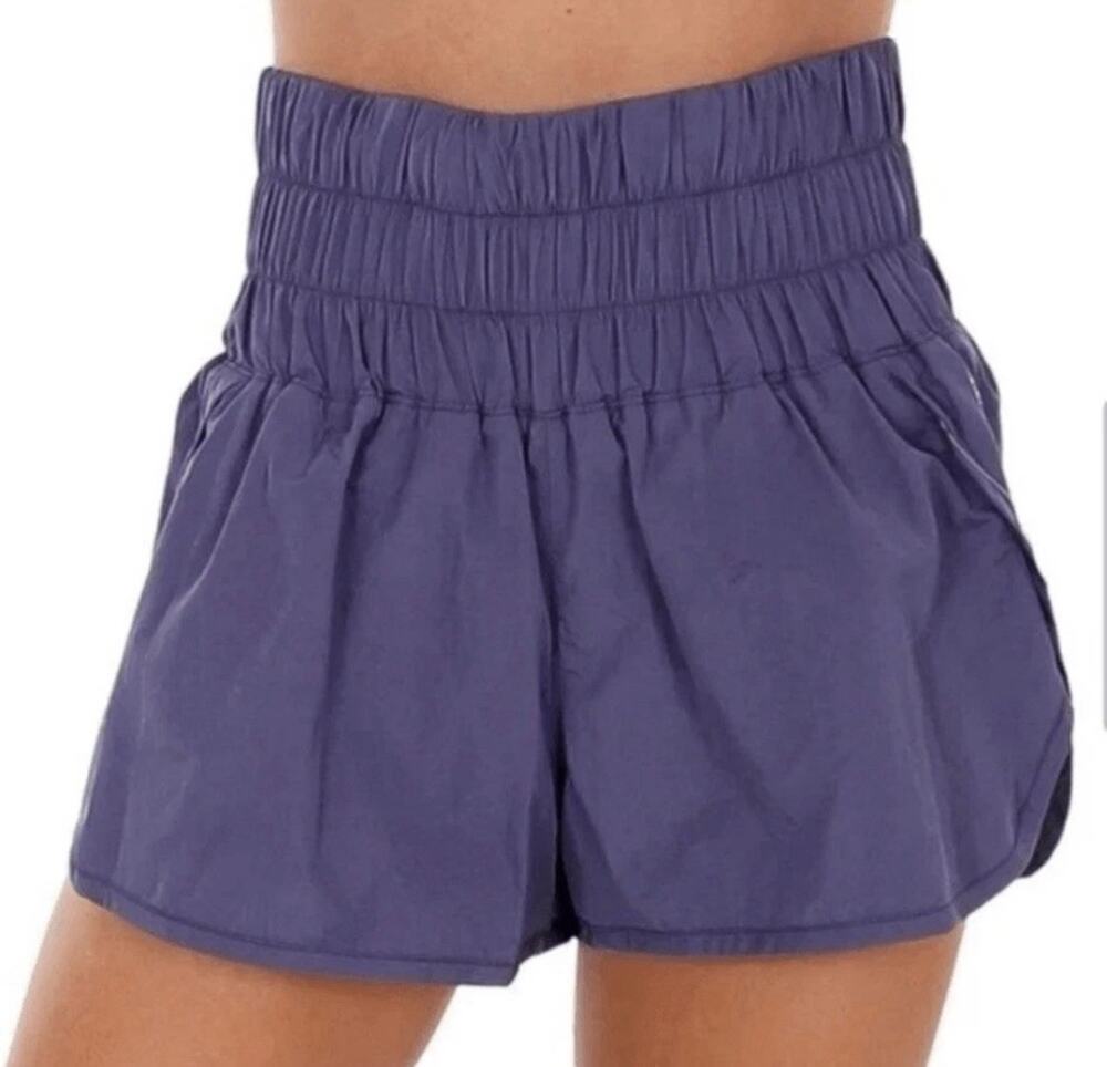 Free People FP Movement The Way Home Shorts Women’s XL Plum Purple Activewear